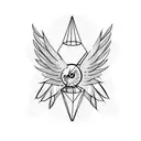 bird and cage tattoo design idea