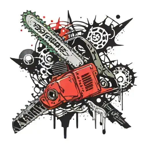 chainsaw tattoo design idea