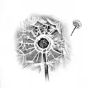Dandelion tattoo design idea