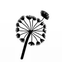 Dandelion  tattoo design idea