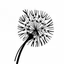 Dandelion  tattoo design idea