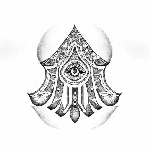 Hamsa Symbol tattoo design idea