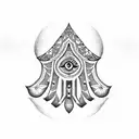 Hamsa Symbol tattoo design idea