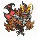 Balrog tattoo design idea