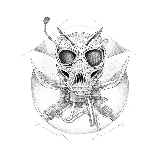 stick figure his and hers motorcyles tattoo design idea
