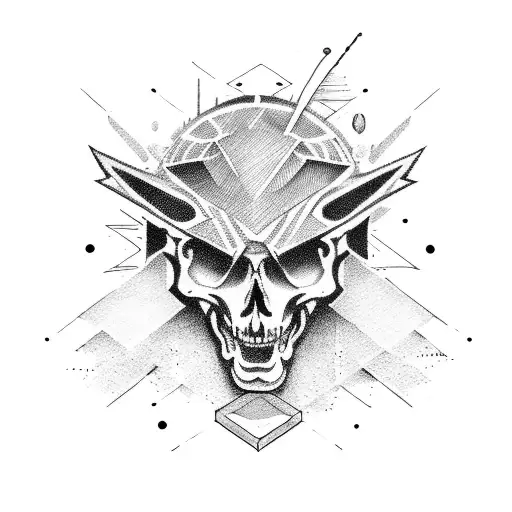 air force guitar car tattoo design idea