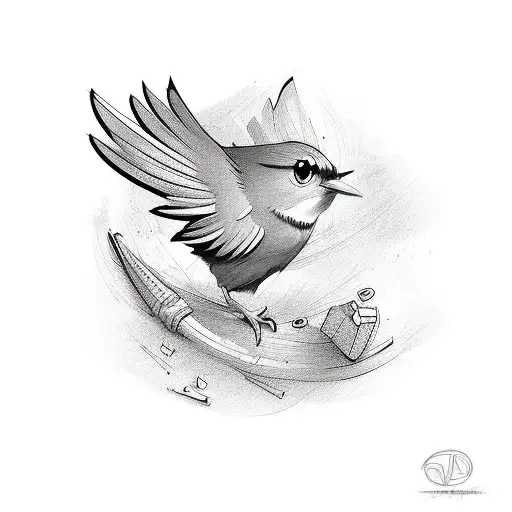 tweety bird tattoo design idea