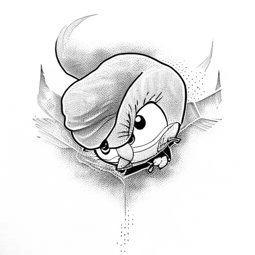 tweety tattoo design idea