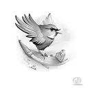 tweety bird tattoo design idea