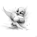 tweety bird tattoo design idea