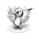 tweety bird tattoo design idea