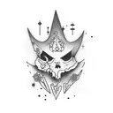 cartoon ghost tattoo design idea