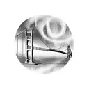 San Francisco Bridge with Auroras borealis  tattoo design idea