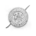 Wrist chain with letter RB tattoo design idea