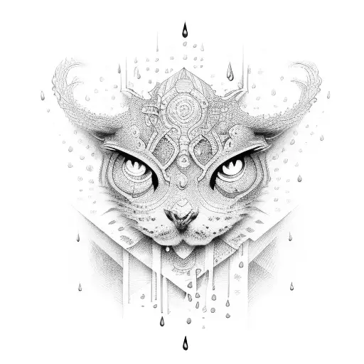 rain tattoo design idea