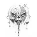 rain tattoo design idea