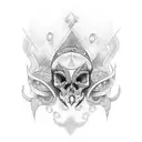 biker tattoo with karma tattoo design idea