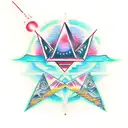 third eye, pyramid, ankh tattoo design idea