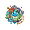 crochet tattoo design idea