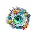 crochet tattoo design idea