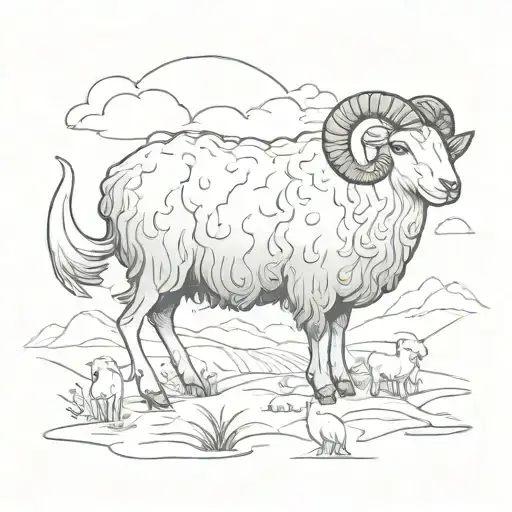 The parable of the lost sheep Matthew 18 verse 10-14 tattoo design idea
