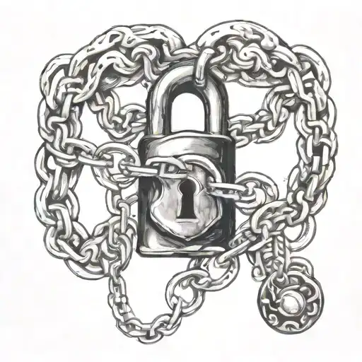 owned, lock, chain, jacqueline, bdsm slavery tattoo design idea