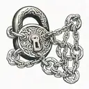 owned, lock, chain, jacqueline, bdsm slavery tattoo design idea