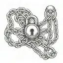 owned, lock, chain, jacqueline, bdsm slavery tattoo design idea