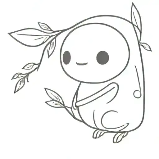 kodama tattoo design idea