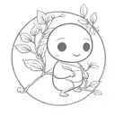 kodama tattoo design idea