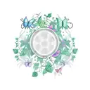 A PC gaming controller surrounded by vines and butterflies tattoo design idea