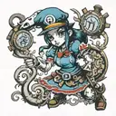 mario alice madness returns tattoo design idea