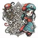 mario alice madness returns tattoo design idea