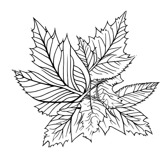 autumn spring tattoo design idea