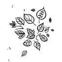 autumn spring tattoo design idea