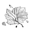 autumn spring tattoo design idea