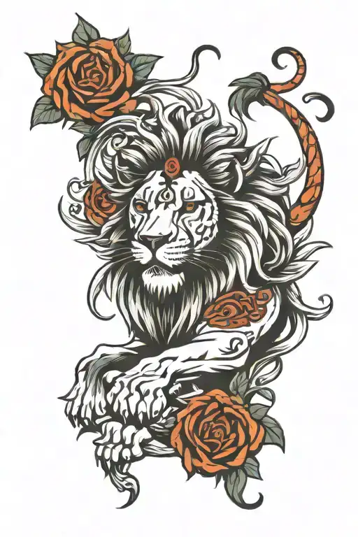 lion Galatasaray tattoo design idea