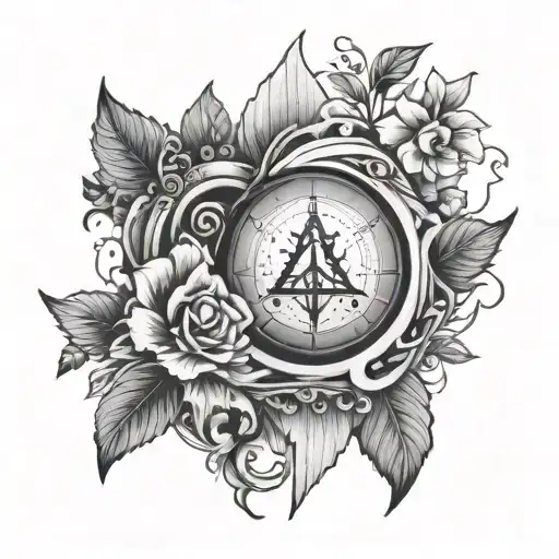 A unique tattoo representing the pursuit of self-knowledge and personal development, with elements reflecting inner peace and emotional balance tattoo design idea