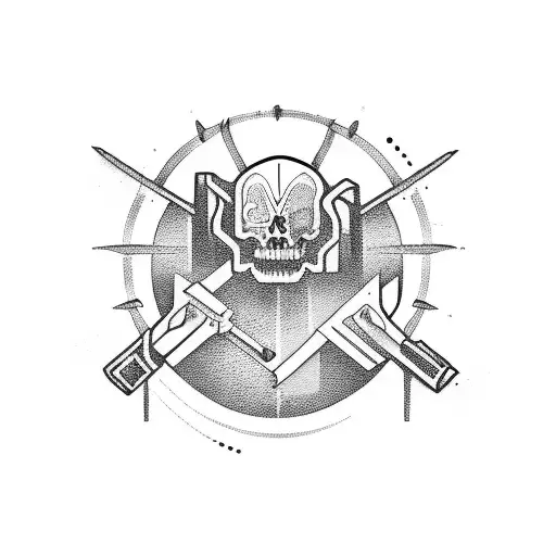 trust no one tattoo design idea