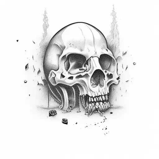 phrase Hard Times written in itallic tattoo design idea