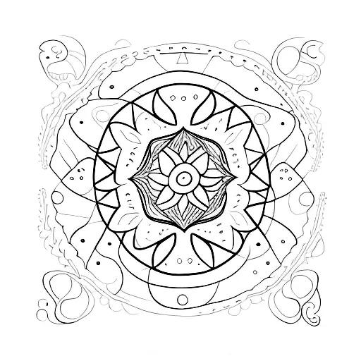 lluvia sol destellos  tattoo design idea