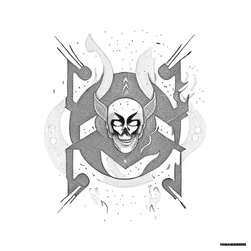 Album Cover from Dream Theaters Black Cöouds and silver linings with campfire in it tattoo design idea