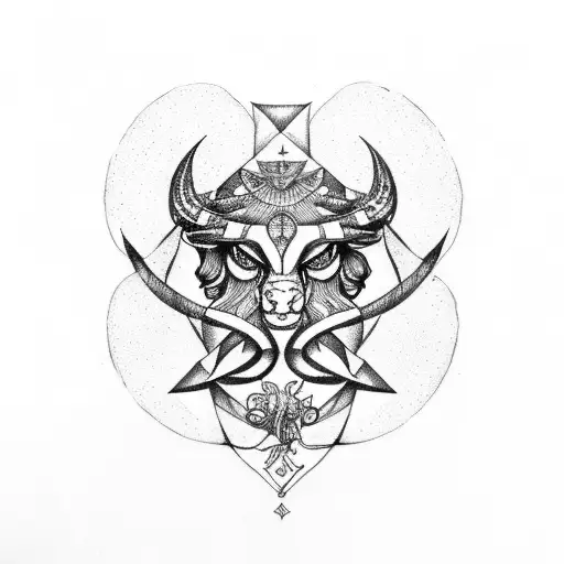 Libra Zodiac Sign tattoo design idea