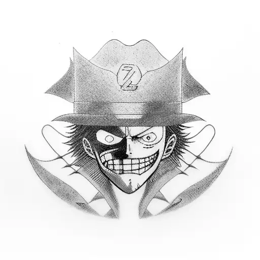 Zorro from One Piece tattoo design idea