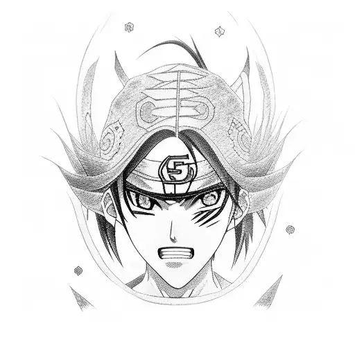 Itachi from anime tattoo design idea