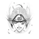 Itachi from anime tattoo design idea