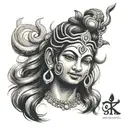 Tatto for name mehak who is obsessed with lord shiv tattoo design idea