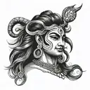Tatto for name mehak who is obsessed with lord shiv tattoo design idea