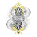 queen of spades Logo tattoo design idea