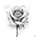 rose bud tattoo design idea